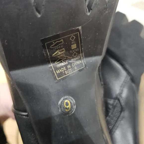 Dolls Kill Punk Goth Azalea Wang Mel Black Lace Up Buckle Mel Ankle Boots 9 New - Picture 9 of 10